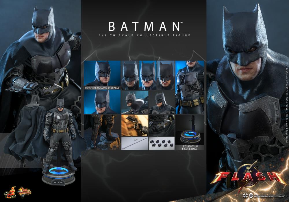 The Flash (2023) MMS703 Batman 1/6th Scale Collectible Figure Gallery Image 15