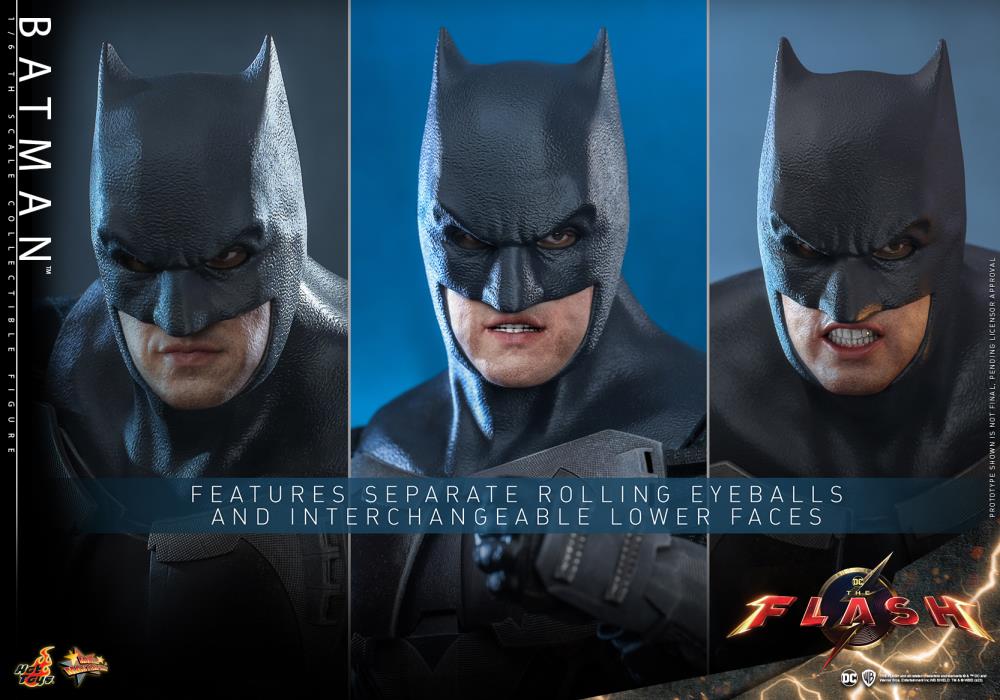 The Flash (2023) MMS705 Batman and Batcycle 1/6th Scale Collectible Figure Set Gallery Image 14