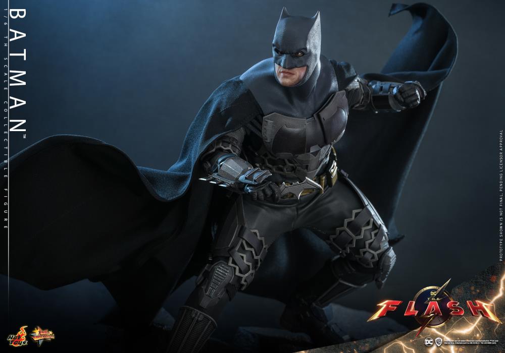 The Flash (2023) MMS705 Batman and Batcycle 1/6th Scale Collectible Figure Set Gallery Image 19