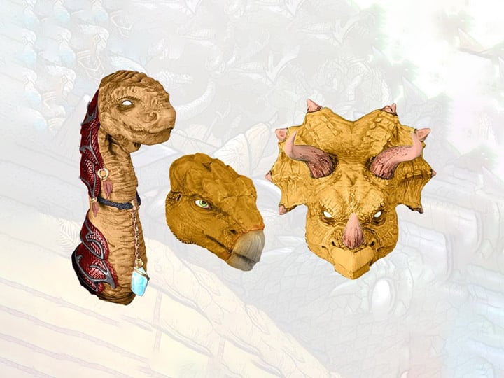 Defenders of Eden: Armies of Ashmore Armored Head Pack Gallery Image 1