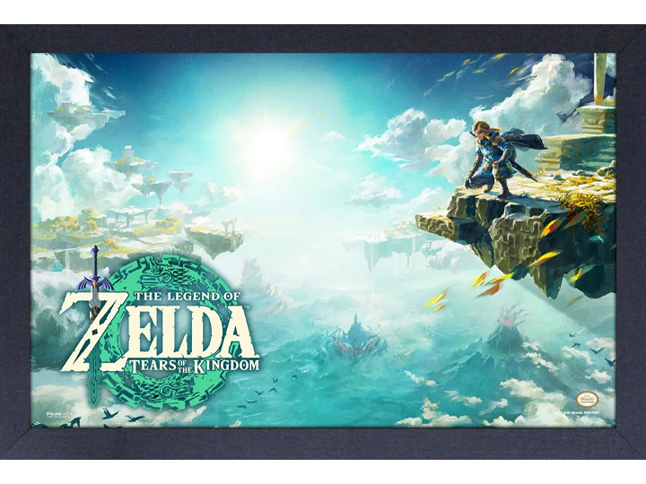 The Legend of Zelda: Tears of the Kingdom Landscape Framed Art Print Gallery Image 1
