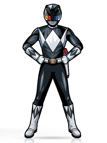 Power Rangers FiGPiN #1189 Black Ranger Gallery Image 2