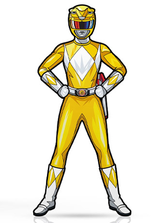 Power Rangers FiGPiN #1190 Yellow Ranger Gallery Image 2