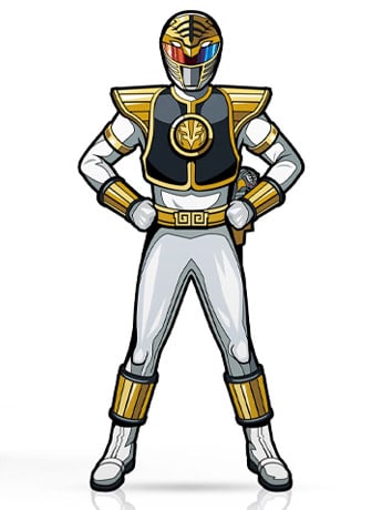 Power Rangers FiGPiN #1195 White Ranger Gallery Image 2