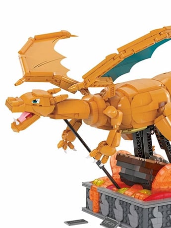 Pokemon Mega Construx Wonder Builder Motion Charizard Gallery Image 2