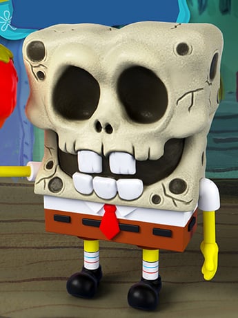 SpongeBob SquarePants ULTIMATES! SpongeBob SquarePants (Skull Head) Action Figure Gallery Image 2