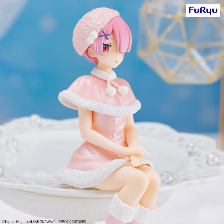 Re:Zero Starting Life in Another World Ram (Snow Princess Pearl Color Ver.) Noodle Stopper Figure Gallery Image 10