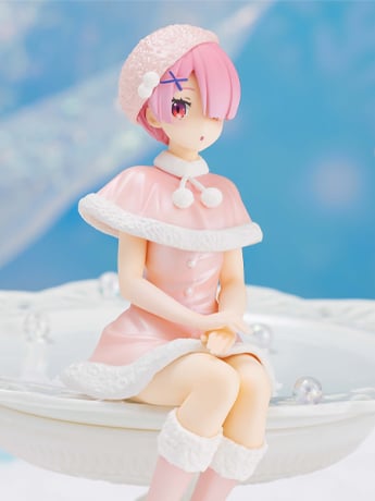 Re:Zero Starting Life in Another World Ram (Snow Princess Pearl Color Ver.) Noodle Stopper Figure Gallery Image 2