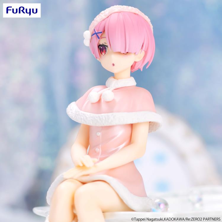 Re:Zero Starting Life in Another World Ram (Snow Princess Pearl Color Ver.) Noodle Stopper Figure Gallery Image 11