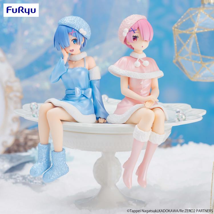 Re:Zero Starting Life in Another World Ram (Snow Princess Pearl Color Ver.) Noodle Stopper Figure Gallery Image 13