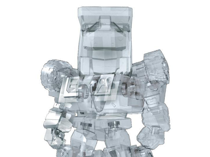 MN-08 Mecha Nations Devastator 3" Clear Devastator Gallery Image 1