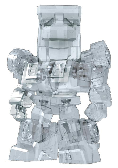 MN-08 Mecha Nations Devastator 3" Clear Devastator Gallery Image 3