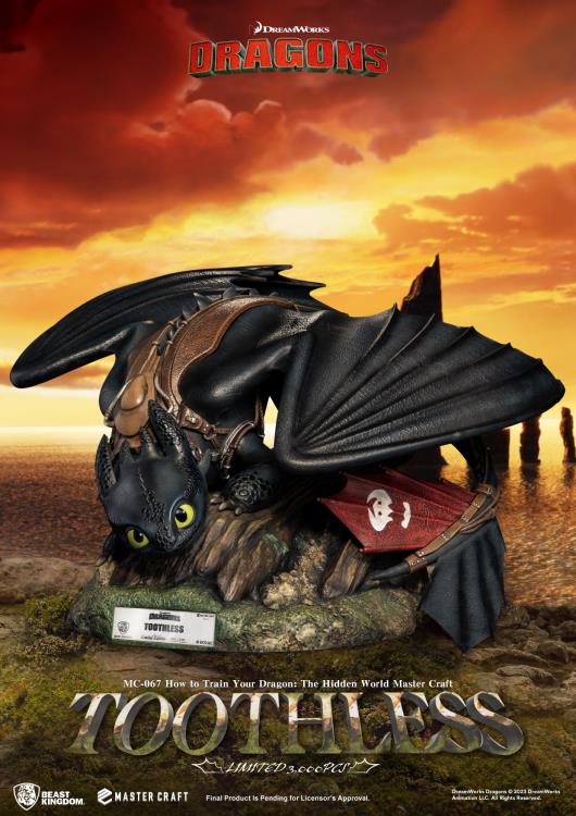 How to Train Your Dragon: The Hidden World Master Craft MC-067 Toothless Limited Edition Statue Gallery Image 3