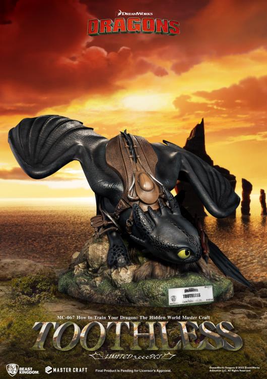 How to Train Your Dragon: The Hidden World Master Craft MC-067 Toothless Limited Edition Statue Gallery Image 4