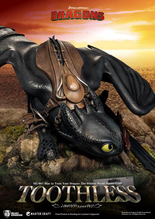 How to Train Your Dragon: The Hidden World Master Craft MC-067 Toothless Limited Edition Statue Gallery Image 9