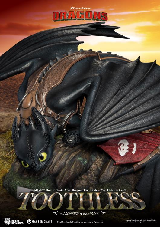 How to Train Your Dragon: The Hidden World Master Craft MC-067 Toothless Limited Edition Statue Gallery Image 8