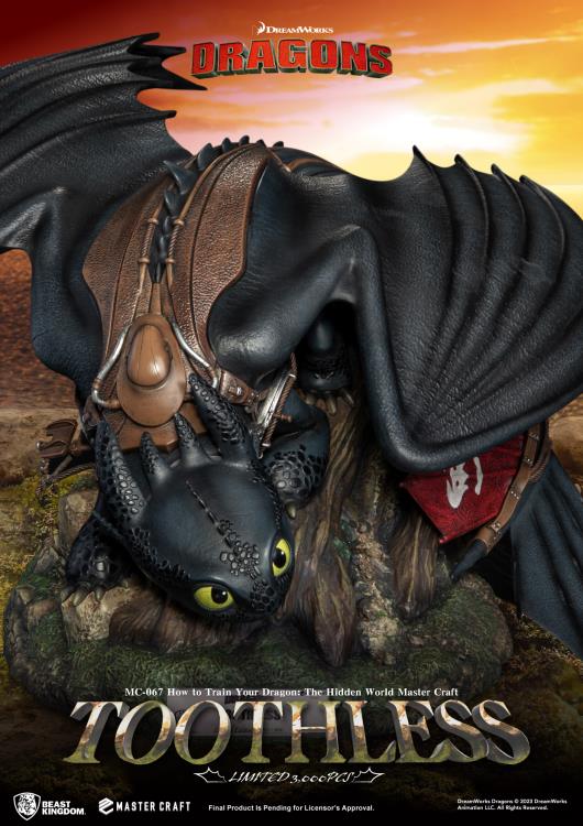 How to Train Your Dragon: The Hidden World Master Craft MC-067 Toothless Limited Edition Statue Gallery Image 7