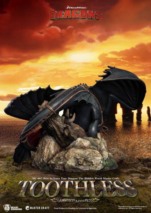 How to Train Your Dragon: The Hidden World Master Craft MC-067 Toothless Limited Edition Statue Gallery Image 5