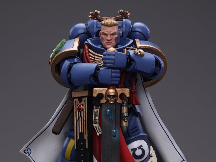 Warhammer 40K Ultramarines Primaris Captain (Power Sword and Plasma Pistol) 1/18 Scale Figure Gallery Image 1