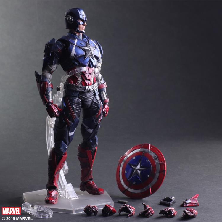 Marvel Universe Variant Play Arts Kai Captain America Gallery Image 10
