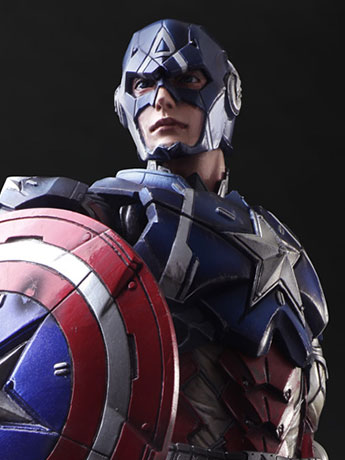 Marvel Universe Variant Play Arts Kai Captain America Gallery Image 2
