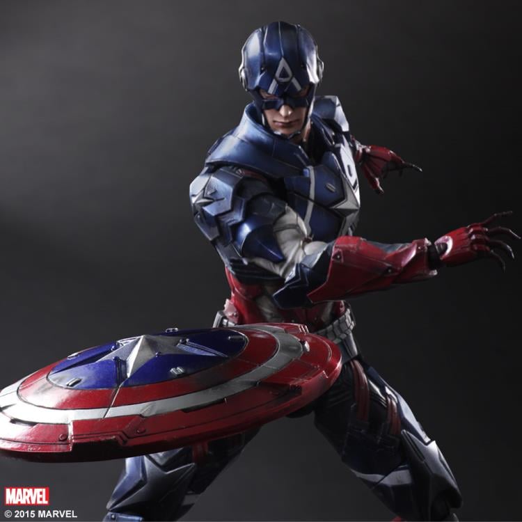 Marvel Universe Variant Play Arts Kai Captain America Gallery Image 8