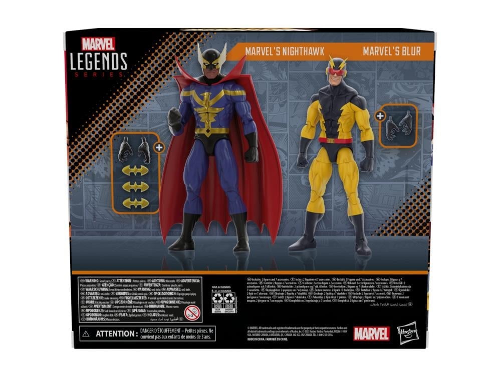 海外 Marvel Legends Squadron Supreme 2体セット Hasbro Marvel Squadron Supreme Nighthawk & Blur 2-Pack - Walmart.com