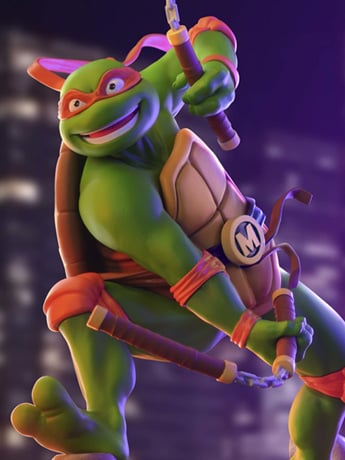 Teenage Mutant Ninja Turtles Super Figure Collection Michelangelo Gallery Image 2