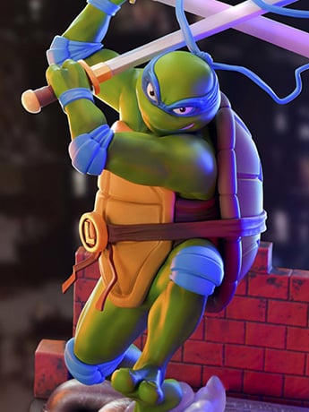 Teenage Mutant Ninja Turtles Super Figure Collection Leonardo Gallery Image 2