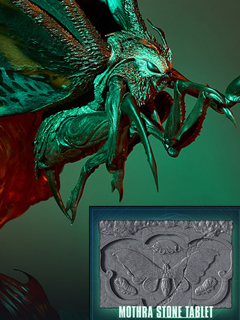 Godzilla: King of the Monsters Ultimate Masterline Battle in Boston Series Mothra Mythical Limited Edition Statue Gallery Image 2