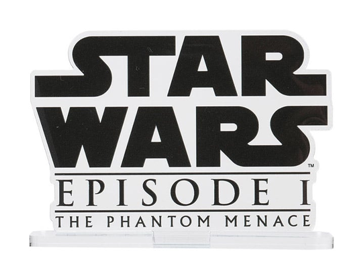Star Wars: The Phantom Menace Acrylic Logo Display EX Exclusive Gallery Image 1