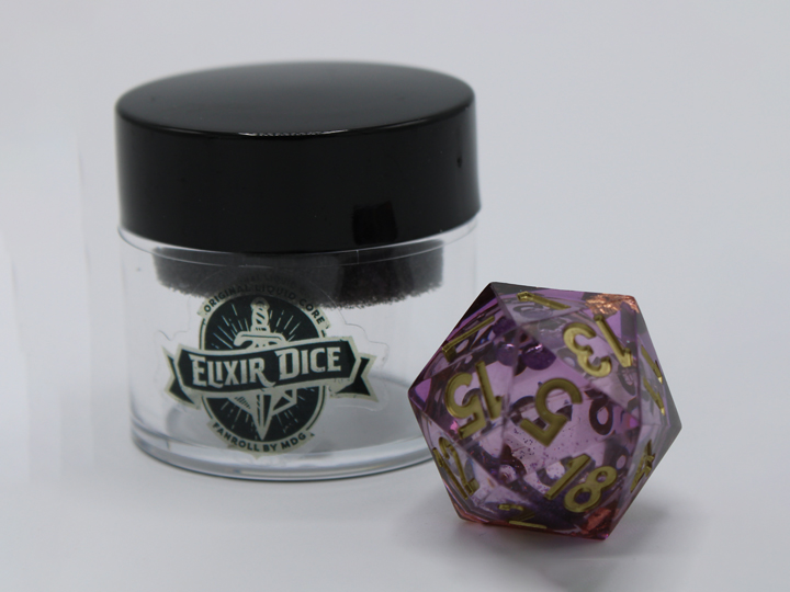 Elixir Liquid Core Aether Abstract Individual D20 Die