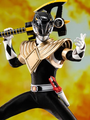Mighty Morphin Power Rangers FigZero Dragon Shield Black Ranger 1/6 Scale Figure Gallery Image 2