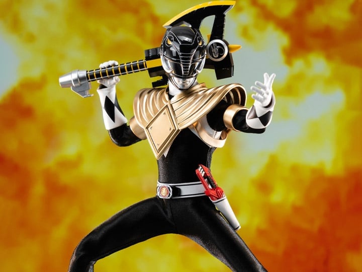 Mighty Morphin Power Rangers FigZero Dragon Shield Black Ranger 1/6 Scale Figure Gallery Image 1