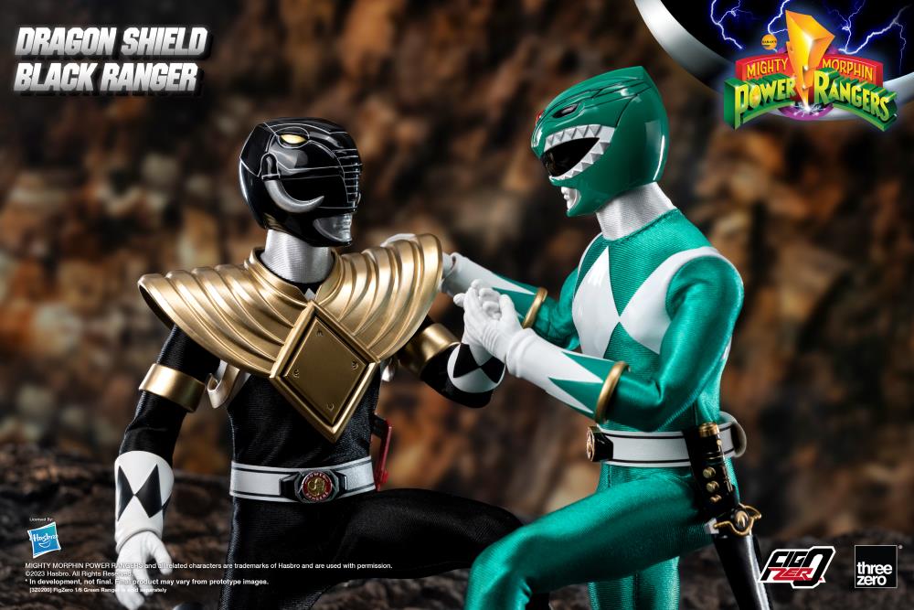 Mighty Morphin Power Rangers FigZero Dragon Shield Black Ranger 1/6 Scale Figure Gallery Image 18