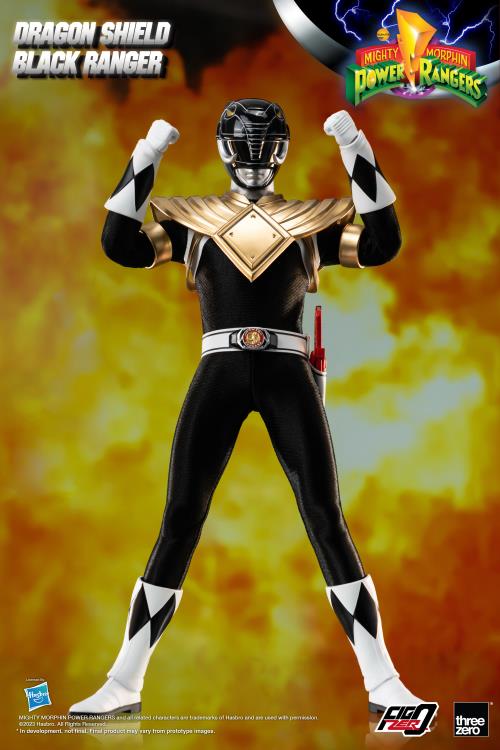 Mighty Morphin Power Rangers FigZero Dragon Shield Black Ranger 1/6 Scale Figure Gallery Image 8