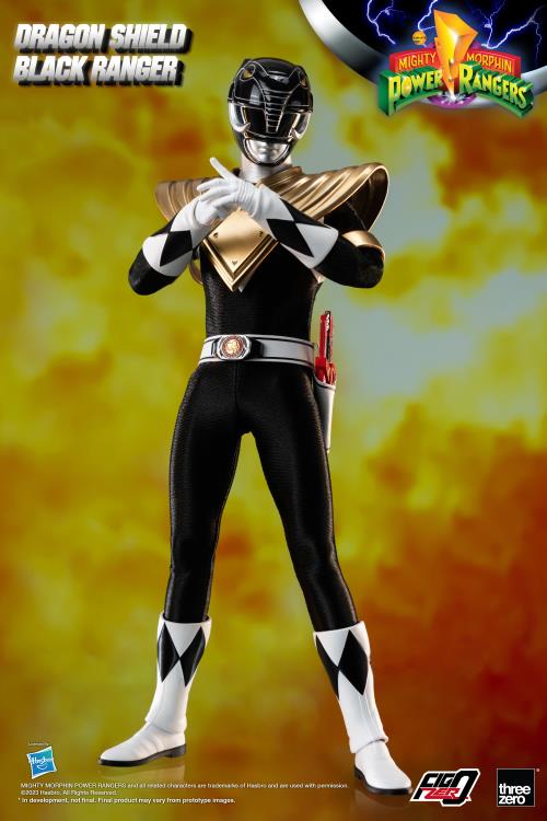 Mighty Morphin Power Rangers FigZero Dragon Shield Black Ranger 1/6 Scale Figure Gallery Image 9