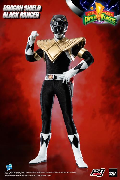 Mighty Morphin Power Rangers FigZero Dragon Shield Black Ranger 1/6 Scale Figure Gallery Image 14