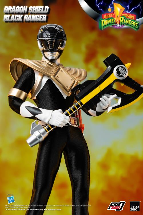 Mighty Morphin Power Rangers FigZero Dragon Shield Black Ranger 1/6 Scale Figure Gallery Image 11