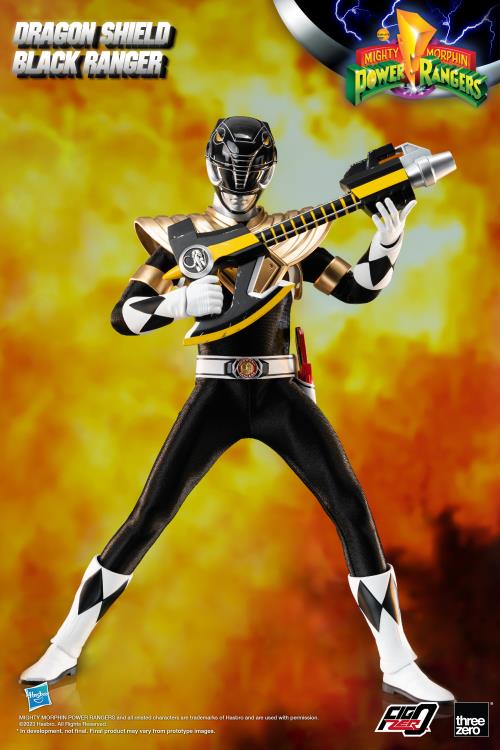 Mighty Morphin Power Rangers FigZero Dragon Shield Black Ranger 1/6 Scale Figure Gallery Image 7
