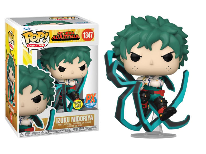 Pop! Animation: My Hero Academia - Deku (Black Whip) (Glow-in-the-Dark) PX Previews Exclusive Gallery Image 1