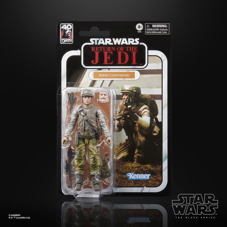 Star Wars 40th Anniversary The Black Series 6" Deluxe Rebel Trooper (Endor) Gallery Image 9