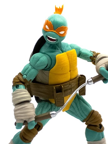 Teenage Mutant Ninja Turtles BST AXN Comic Heroes Michelangelo Gallery Image 2