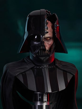 Star Wars: Obi-Wan Kenobi Legends in 3D Darth Vader (Damaged Helmet) 1/2 Scale Limited Edition Bust Gallery Image 2
