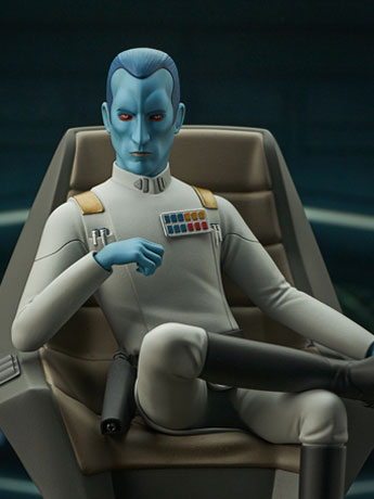 Star Wars: Rebels Premier Collection Thrawn on Throne 1/7 Scale Limited Edition Statue Gallery Image 2