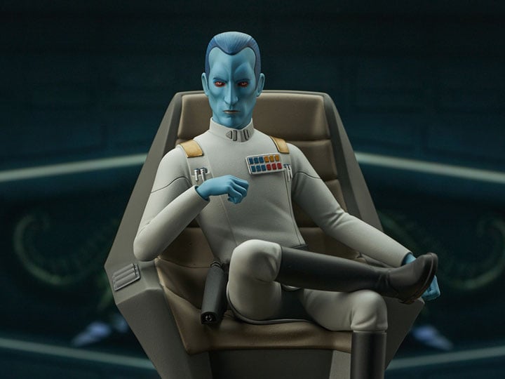 Star Wars: Rebels Premier Collection Thrawn on Throne 1/7 Scale Limited Edition Statue Gallery Image 1