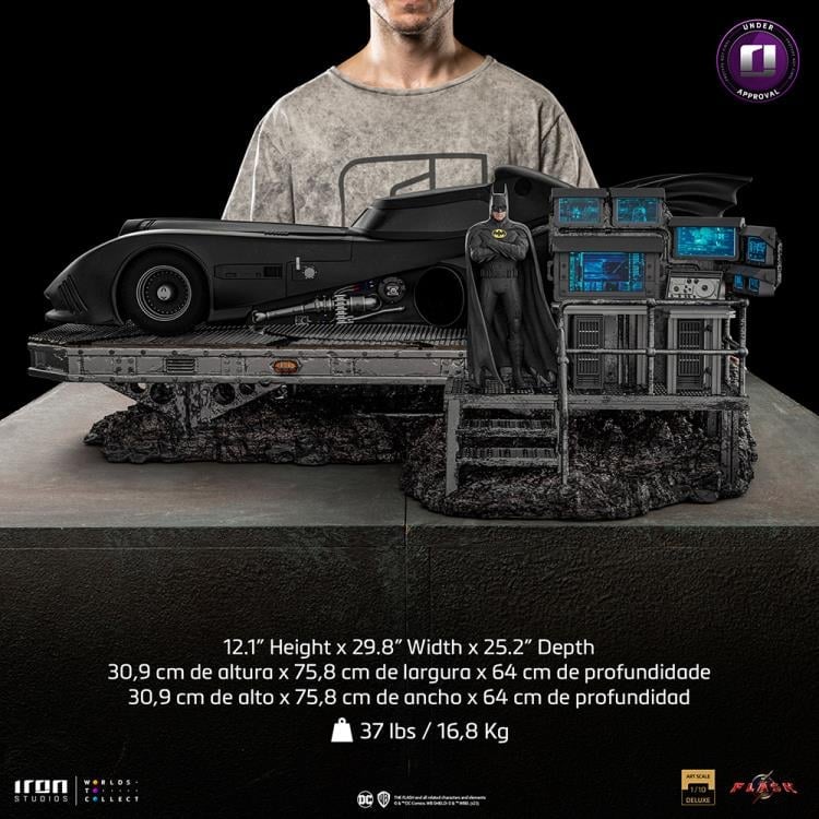 The Flash (2023) Batmobile 1/10 Deluxe Art Scale Limited Edition Statue Gallery Image 7