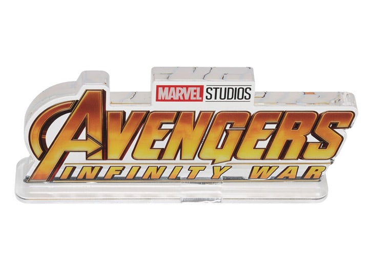 Avengers: Infinity War Acrylic Logo Display EX (Clear Ver.) Exclusive Gallery Image 1