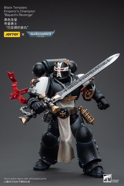 Warhammer 40K Black Templars Emperor's Champion Bayard's Revenge 1/18 Scale Action Figure Gallery Image 9