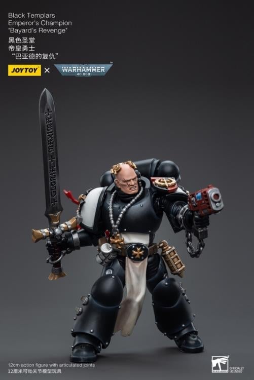 Warhammer 40K Black Templars Emperor's Champion Bayard's Revenge 1/18 Scale Action Figure Gallery Image 7